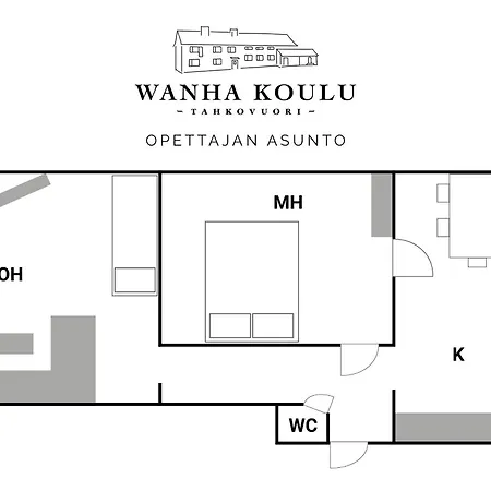 Wanha Koulu Tahko 4h Huone, Sauna, Minikeittioe, Rinteetsparavintola 6km, Sali, Wifi, Lemm Ok, Edukas